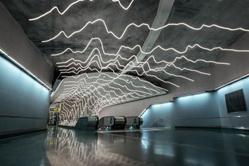 Subway station in Stockholm