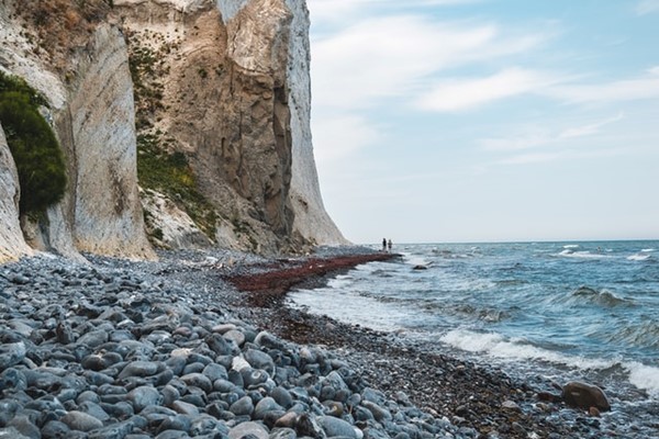 Stevn Klint White Cliffs Sea