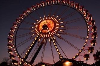 Christmas Market Ferris wheel at Alexanderplatz in Berlin
