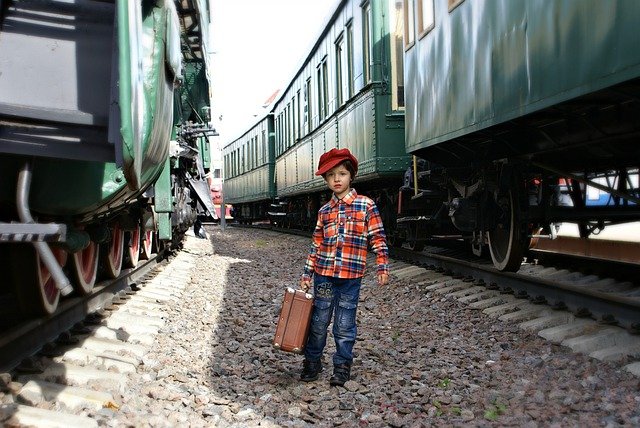 Child Train Travel