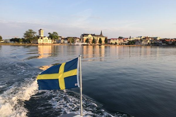 Swedish Flag From Boat