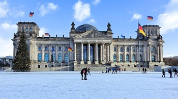 Bundestag in Winter