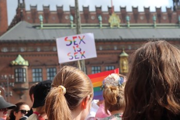 Demonstration on Pride Square in Copenhagen