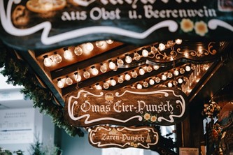 Christmas Market stall signs Berlin