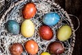 Dyed Easter Eggs Colouring